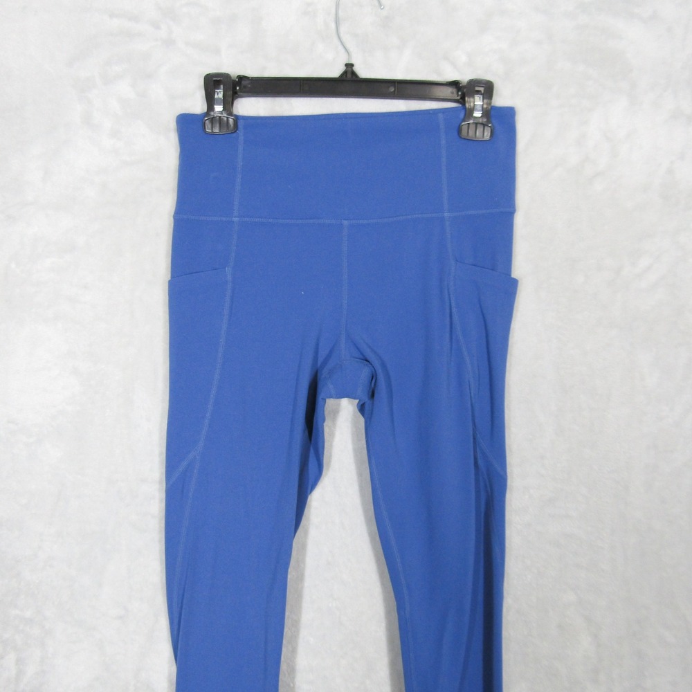 Athleta Salutation Stash Tight Leggings Womens Medium Blue High Rise Pocket - Picture 6 of 9